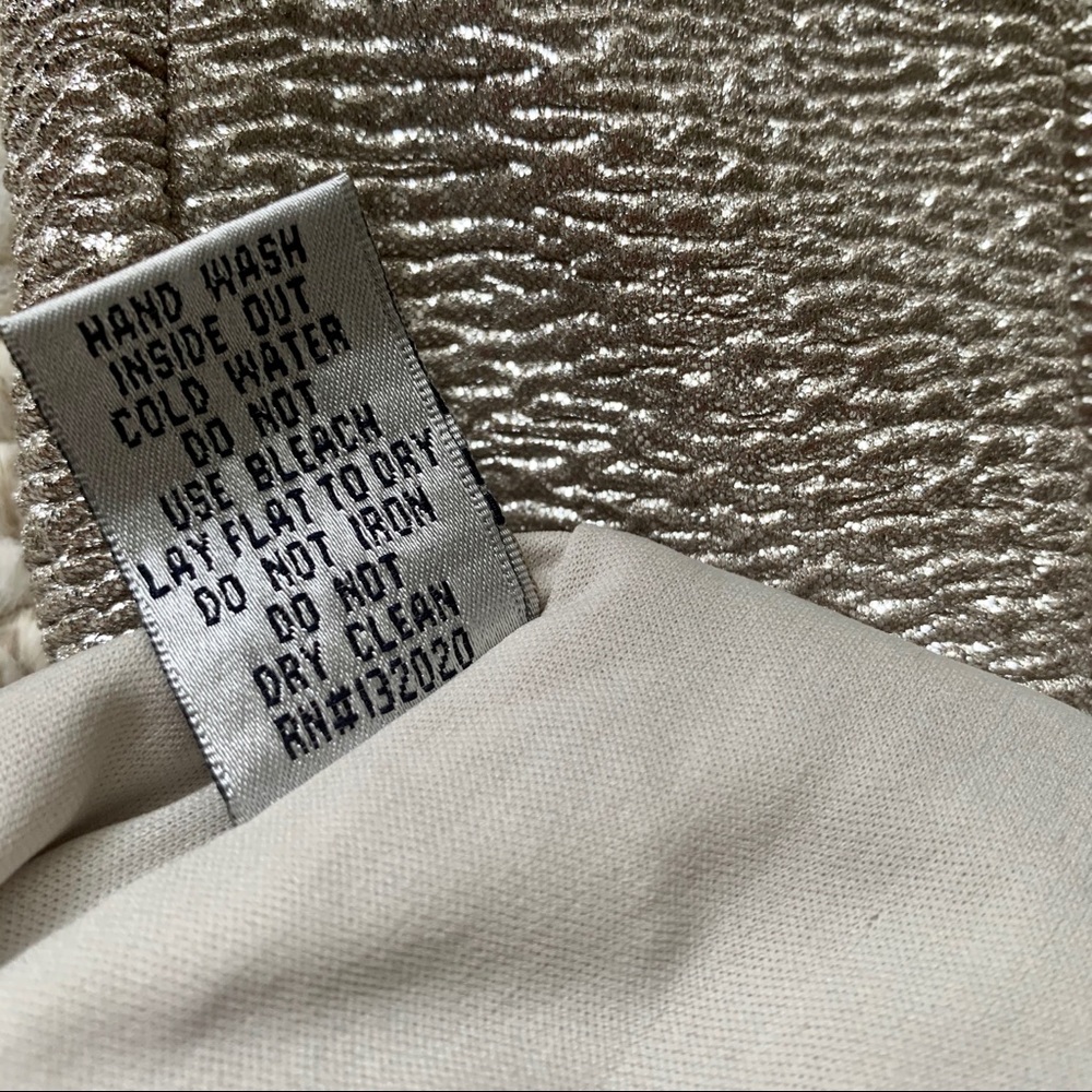 Silver & gold cocktail dress with ruffle - Picture 10 of 10
